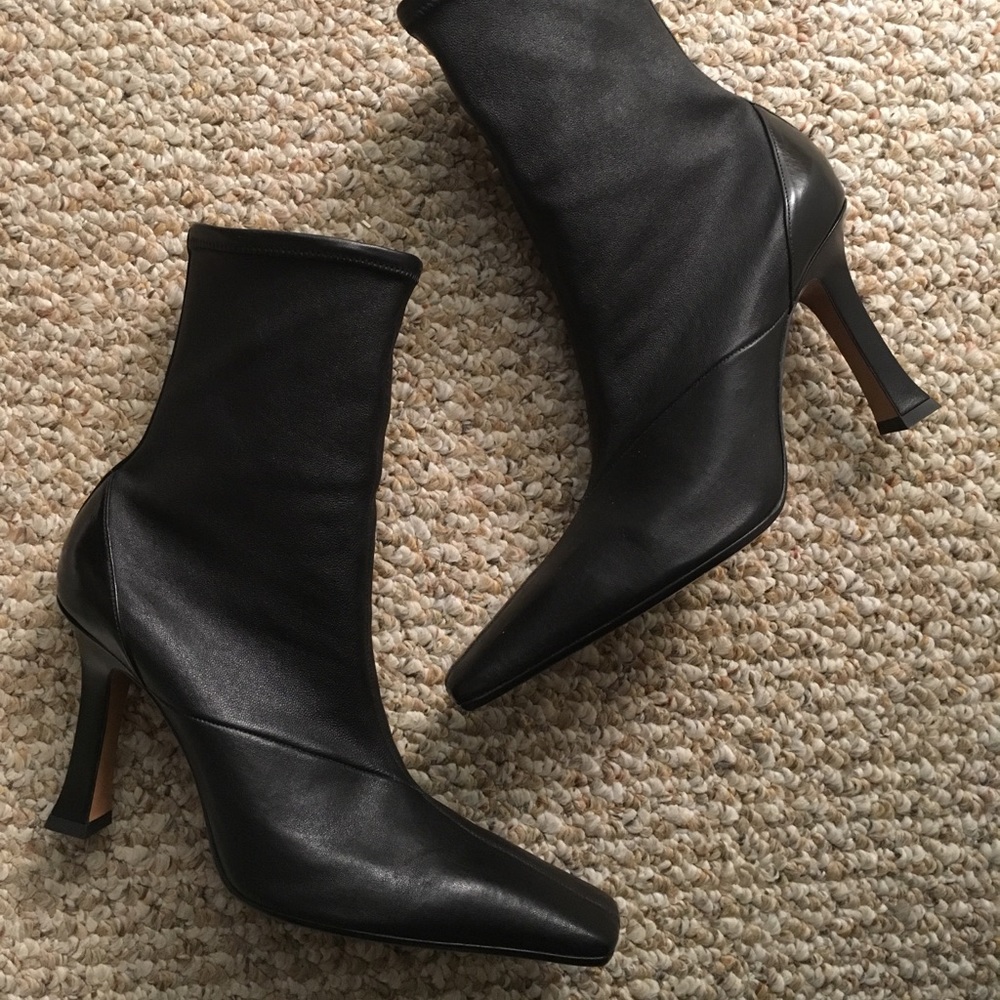 Celine Madame ankle boots black leather